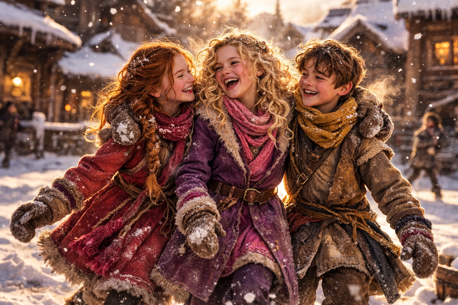 Laughing together